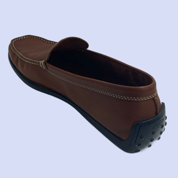 Tod's Leather Loafers in Brown - Size 9 - Coffee-Rich Gentleman’s Foot Yacht - Picture 7 of 10